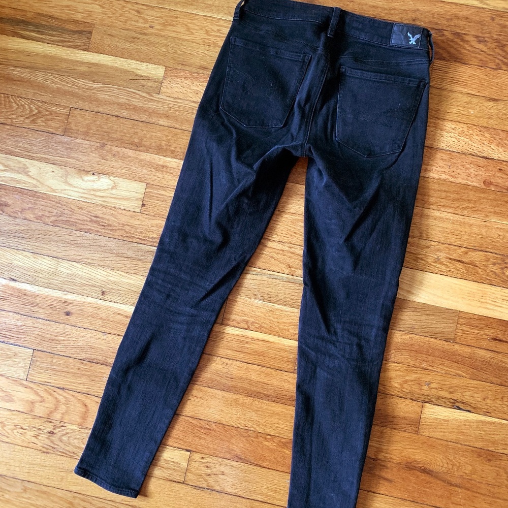 American Eagle Black Hi-Rise Jeggings